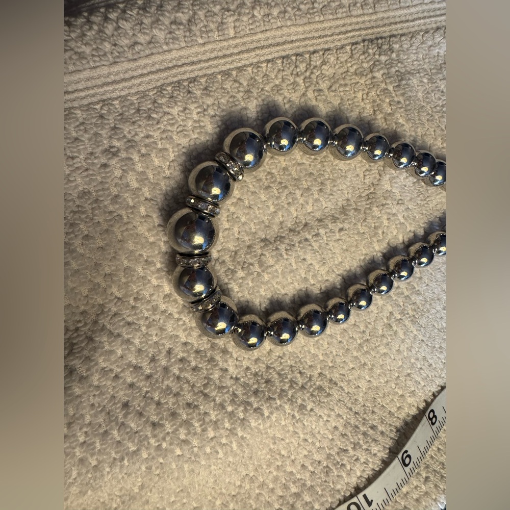 Chico's Silver Beaded Necklace - Picture 4 of 4